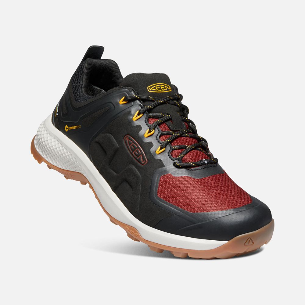 Chaussure de Randonnée Keen Homme Noir/Rouge | Explore Waterproof | OFYXU-2598